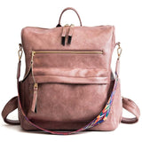 Multifunction Leather Backpack