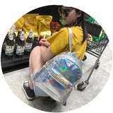 Pu Leather Holographic Backpack