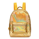 Pu Leather Holographic Backpack