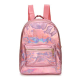 Pu Leather Holographic Backpack