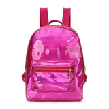 Pu Leather Holographic Backpack