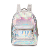 Pu Leather Holographic Backpack
