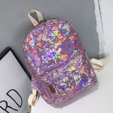Hologram Leather Backpack
