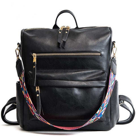 Multifunction Leather Backpack