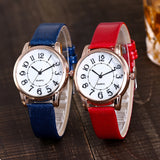 Leather Strap Quartz Casual Watch