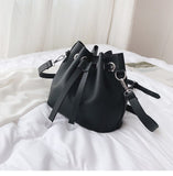 Leather Bucket Shoulder Bag