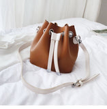 Leather Bucket Shoulder Bag