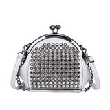 Diamonds Leather Shoulder Bag