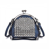 Diamonds Leather Shoulder Bag