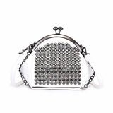 Diamonds Leather Shoulder Bag