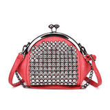 Diamonds Leather Shoulder Bag