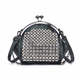 Diamonds Leather Shoulder Bag