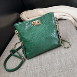 Crocodile Pattern Shoulder Bag