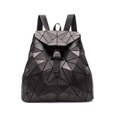 Luminous Geometric Striped Backpack