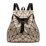 Luminous Geometric Striped Backpack